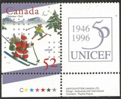 Canada Noel Christmas Pere Noel Ski Santa Claus MNH ** Neuf SC (C16-28ua) - Neufs