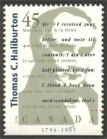 Canada Auteurs Canadiens Thomas Haliburton MNH ** Neuf SC (C16-26ba) - Unused Stamps