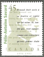 Canada Auteurs Canadiens Felix-Antoine Savard MNH ** Neuf SC (C16-25ba) - Ungebraucht