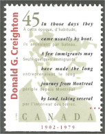 Canada Auteurs Canadiens Donald Creighton MNH ** Neuf SC (C16-23ba) - Unused Stamps