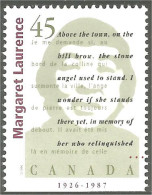 Canada Auteurs Canadiens Margaret Laurence MNH ** Neuf SC (C16-22ba) - Ungebraucht