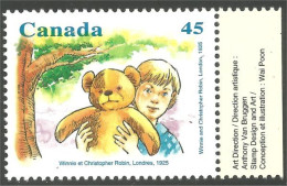 Canada Winnie Christopher Robin Ours Peluche Toy Bear Feuillet S/S MNH ** Neuf SC (C16-19idl) - Neufs
