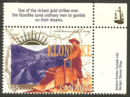 Canada Decouverte Or Klondike Gold Mine Mining English MNH ** Neuf SC (C16-06ehcb) - Mineralien