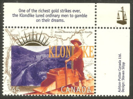 Canada Decouverte Or Klondike Gold Mine Mining English MNH ** Neuf SC (C16-06ehca) - Ongebruikt