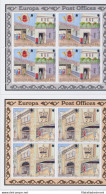 1990 EUROPA CEPT Gibilterra 2 Minifogli "Edifici Postali " MNH** - Andere & Zonder Classificatie