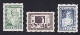 Belgium - 1951 UNESCO 3v MH - Neufs