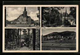 AK Löbau /Sa., Am Hermannsbad, Gasthaus Am Löbauer Berg, Friedrich August Turm  - Löbau