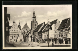 AK Eisleben, Markt Mit Rathaus Und Kirche St. Andreas  - Lutherstadt Eisleben