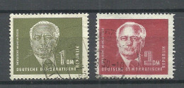 Germany DDR 1950-1952 Michel 253 - 254 W. Pieck - Oblitérés