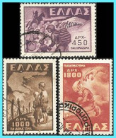 GREECE- GRECE - HELLAS  1949: Foced Recruiting Of Greek Childern Compl. Set Used - Used Stamps