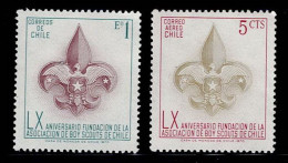 CHI-01- CHILE - 1971 - MNH -SCOUTS- LX ANNIVERSARY SCOUTS OF CHILE - Chile
