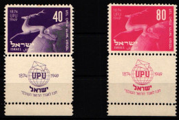 Israel 28-29 Postfrisch Mit Tab #KV884 - Sonstige & Ohne Zuordnung