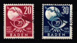 Französische Zone Baden 56-57 Gestempelt #KV932 - Baden