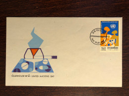 THAILAND FDC COVER 1976 YEAR DRUGS NARCOTICS  HEALTH MEDICINE STAMPS - Thaïlande