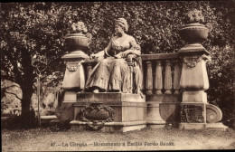 CPA La Coruña Galicia, Denkmal Für Emilia Pardo Bazan - Autres & Non Classés