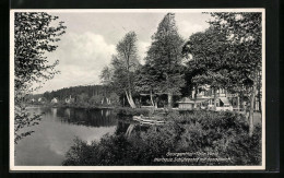 AK Georgenthal /Thür. Wald, Kurhaus Schützenhof Mit Gondelteich  - Georgenthal