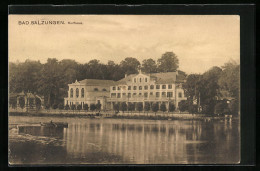 AK Bad Salzungen, Teilansicht Vom Wasser Auf Das Kurhaus  - Bad Salzungen