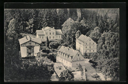 AK Bad Schweizermühle /Sächs. Schweiz, Fliegeraufnahme Vom Gasthof Und Gasthaus Wiedermeier-Haus  - Autres & Non Classés