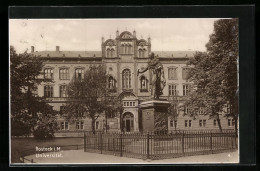 AK Rostock I. M., Universität Mit Denkmal  - Rostock