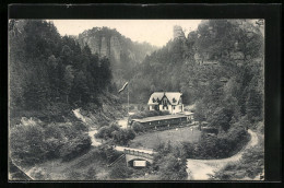 AK Hohnstein, Gasthaus Waltersdorfer Mühle  - Hohnstein (Sächs. Schweiz)