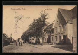 AK Finsterwalde, Strassenpartie An Der Post  - Finsterwalde