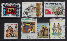 MOZAMBIQUE 1980,1984  SCOTT#537,689,813,850,906,913  CV $1.40 - Mozambico