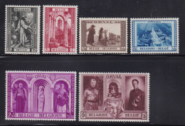 Belgium - 1939 Orval Abbey Restoration Set 6v MH - Nuovi