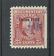 USA Documentary Tax Int. Revenue Taxe Series 1952 Ingham, O - Fiscale Zegels