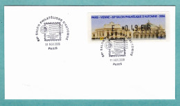 FDC France 2006 - Paris - Vienne - 60éme Salon Philatélique D'Automne 2006 - Oblitération Du 11/11/2006 - 1999-2009 Illustrated Franking Labels