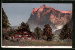 AK Grindelwald, Chalet Mit Wetterhorn  - Grindelwald