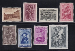 Belgium - 1939 Rubens House Restoration Charity Set 8v MH - Unused Stamps
