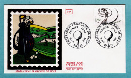 FDC France 1980 - Fédération Française De Golf - YT 2105 - Paris - 1980-1989