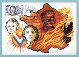 Carte Maximum 1983 - Renée Levy - Héroïne De La Résistance - YT 2293 - 89 Auxerre - 1980-1989