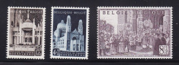 Belgium - 1952 Koekelberg Basilica Fund Charity Set 3v MH - Neufs