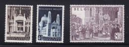 Belgium - 1952 Koekelberg Basilica Fund Charity Set 3v MH - Unused Stamps