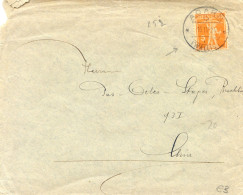 Mail Von Agarn 1924 Wallis 1924 - Tellknabe 152 - Marcophilie