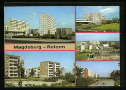 AK Magdeburg-Reform, An Der Poliklinik, Gagarinstrasse, HO-Kaufhalle  - Otros & Sin Clasificación