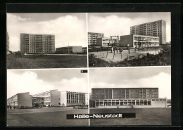 AK Halle-Neustadt, Kindereinrichtung Pittiplatsch, Polytechnische Oberschule  - Otros & Sin Clasificación