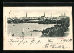AK Hamburg, Lombardbrücke Und Alsterdamm  - Mitte
