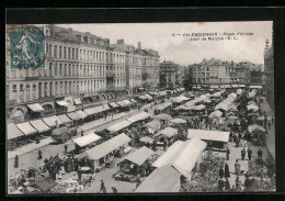 CPA Valenciennes, Place D'Armes, Jour De Marché  - Valenciennes