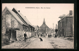 CPA Pommereuil, Rue Du Cateau  - Le Cateau