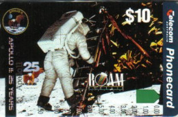 AUSTRALIA $10 APOLLO II ASTRONAUT STEPPING DOWN ON MOON 25 YEARS AUS-150 PRIVATE ISSUE MINT READ DESCRIPTION !! - Australië