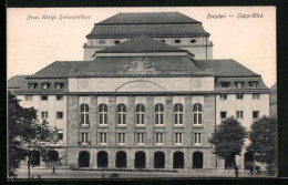 AK Dresden, Neues Kgl. Schauspielhaus, Ostra-Allee  - Dresden