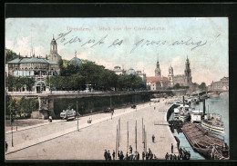 AK Dresden, Blick Von Der Carolabrücke  - Dresden