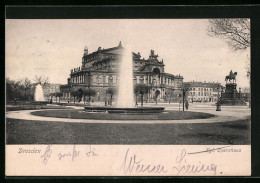 AK Dresden, Kgl. Opernhaus Und Wasserspiel  - Dresden