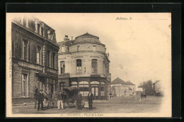 CPA Aulnoye, Place De La Gare  - Aulnoye
