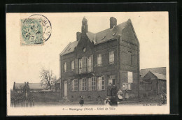 CPA Busigny, Hotel De Ville  - Autres & Non Classés