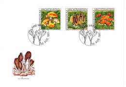 LIECHTENSTEIN MI-NR. 1152-1154 FDC SELTENE PILZE 1997 - Champignons