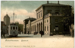 Schaffhausen - Bahnhof Mit Tram - Schaffhouse