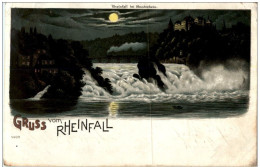 Gruss Vom Rheinfall - Litho - Neuhausen Am Rheinfall